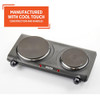 IMUSA DOUBLE ELECTRIC HOT PLATE, PERFECT - BLACK