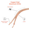 VAIYER 16 GAUGE SPEAKER WIRE CABLE 100 FT 30.48 METER 1.3 MM CCA VRSC16100C BRON