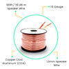 VAIYER 16 GAUGE SPEAKER WIRE CABLE 100 FT 30.48 METER 1.3 MM CCA VRSC16100C BRON