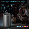 Makayla Dehumidifiers for Home, 56 oz, Portable w 7 Colors LED Light - White