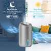 Makayla Dehumidifiers for Home, 56 oz, Portable w 7 Colors LED Light - White
