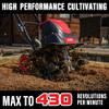 MZK 16-INCH 13.5-AMP CORDLESS ELECTRIC TILLER/CULTIVATOR ET2308 - RED