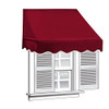 ALEKO 6x2 Window Awning Door Canopy 6-Foot Decorator - Burgundy New