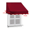 ALEKO 6x2 Window Awning Door Canopy 6-Foot Decorator - Burgundy New