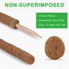 GROWNEER 36" Moss Pole 15 Pcs Plant Labels Coir Totem Pole Coco Stick - Black New
