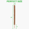 GROWNEER 36" Moss Pole 15 Pcs Plant Labels Coir Totem Pole Coco Stick - Black New