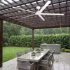 PARROT UNCLE 72 IN. INDOOR/OUTDOOR MODERN ALUMINUM CEILING FAN - MATTE WHITE