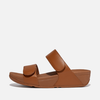 FITFLOP WEDGE MULES FOR WOMEN FITFLOP LULU ADJUSTABLE - SIZE: 8.5 - LIGHT TAN