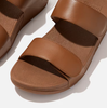 FITFLOP WEDGE MULES FOR WOMEN FITFLOP LULU ADJUSTABLE - SIZE: 8.5 - LIGHT TAN