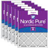 Nordic Pure 24x24x1 Pleated MERV 8 Air Filters 6 Pack B005ESPKYY New