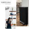 Home Zone Living 18.5 Gallon Large Capacity Kitchen Trash Can - Black New