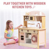 Robud Play Kitchen for Kids Toddlers, Wooden Play Kitchen, Toy Kitchen - Pink New
