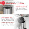 Hailo Compact-Box M Built-in Kitchen Trash Can Lid-Lift System X0046QRFEJ - SS New