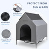 Zooba 50'' 2-in-1 X-Large Dog House, Dog House for Large Dog Indoor/Outside New