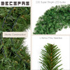 Large Christmas Wreath, DECSPAS 48" 4 FT Wreaths with 220 Color Lights New