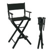 JXUFDHO Tall Directors Chair 30'' Makeup Chair Makeup Artist Black B09XDZM18N New