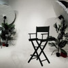 JXUFDHO Tall Directors Chair 30'' Makeup Chair Makeup Artist Black B09XDZM18N New