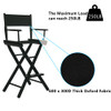 JXUFDHO Tall Directors Chair 30'' Makeup Chair Makeup Artist Black B09XDZM18N New