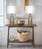 Grandview Maya 27" Metal Table Lamp Set of 2 B07HY5CHYK - Pewter New