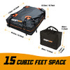 Rooftop Cargo Carrier 15 Cubit Feet Vehicle Carrier Waterproof Roof Bag