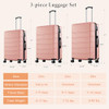 Sweetcrispy 20" Carry on Luggage, Hard Shell ABS, Wheels, TSA Lock - Pink