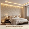 GLSLAND GLALAND 3D FAUX STONE WALL PANELS, 4 PCS PU WALL PANELS FOR INTERIOR