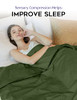 YnM Weighted Blanket & Duvet Cover Hot Cold Set 3 Pieces Teddy Bear Velvet New