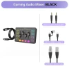 FIFINE SC3 GAMING AUDIO MIXER XLR CABLE BUNDLE, STREAMING RGB PC MIXER - BLACK New