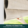 Chicology Cordless Roman Window Shade Belgian Flax 23"W x 64"H New