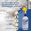 Zep Industrial Sprayer Bottle 48 Ounces Case of 8 B08S8W9H3R - Adjustable Nozzle