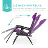 Best Choice Products Set of 2 Adjustable Steel Mesh Zero Gravity Lounge Chair New