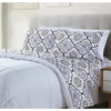 BIBB HOME EGYPTIAN LUXURY 1800 COUNT 4 PIECE SET LILAC MEDALLION -SIZE KING