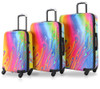 TUCCI DISEGNO TUCCI ITALY – VORTICE II ART 3-PIECE HARDSIDE UNISEX - MULTICOLOR New
