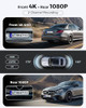 JZones 4K+1080P FHD Dash Cam Front and Rear Dual Dash Camera for Cars - Black New