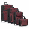 Travel Select Amsterdam Expandable Rolling Upright Luggage 4-Piece Set - Red New
