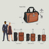 Travel Select Amsterdam Expandable Rolling Upright Luggage 4-Piece Set - Red New