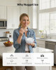 ICYGLEE EUHOMY NUGGET ICE MAKER COUNTERTOP MAX 40LBS DAILY SONIC ICE - BLACK