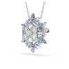 SWAROVSKI MAGIC PENDANT AND BROOCH, SNOWFLAKE, BLUE, RHODIUM FINISH - BLUE