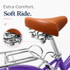 QARSWA 26 Inch Women's Beach Cruiser Bike, Step-Through - Purple New