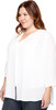 WS1F0537 NYDJ WOMENS PLUS SIZE PINTUCK BLOUSEBLOUSE WOMEN 1X WHITE New