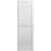 Builders Edge Open Louver Vinyl Shutters B000CSND1I - Black