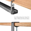 Length Adjustable Black Under Desk Cable Management Tray Up to 47’’ No Drill New
