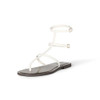 SS25 THE DROP GLADIATOR THONG ANKLE SANDAL WOMEN SIZE 7.5 CREAM