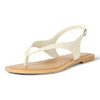 THE DROP WOMEN'S CINDA THONG SANDAL WOMEN 8 C2412257H6IK - CREAM