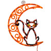 Impact Innovations Halloween Lighted Silhouette 14x17 - Cat on Moon New