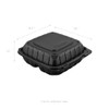 Karat Earth Clamshell Take Out Food Containers 8"x8" 200 ct - Black New