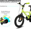 HH HILAND HILAND 12" BOYS BIKE 3-9 YEARS OLD BOYS BIKE STABILIZER WHEELS - GREEN