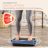 LIFEPRO HEXAPLATE VIBRATION PLATE EXERCISE MACHINE - BLUE/BLACK