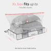 Compactor XL Vacuum Storage Bag & Semi-Rigid Box, Closet Organizer New