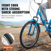 VEVOR Folding Adult Tricycle, 24" Adult Folding Trikes, SS003-2C - Blue